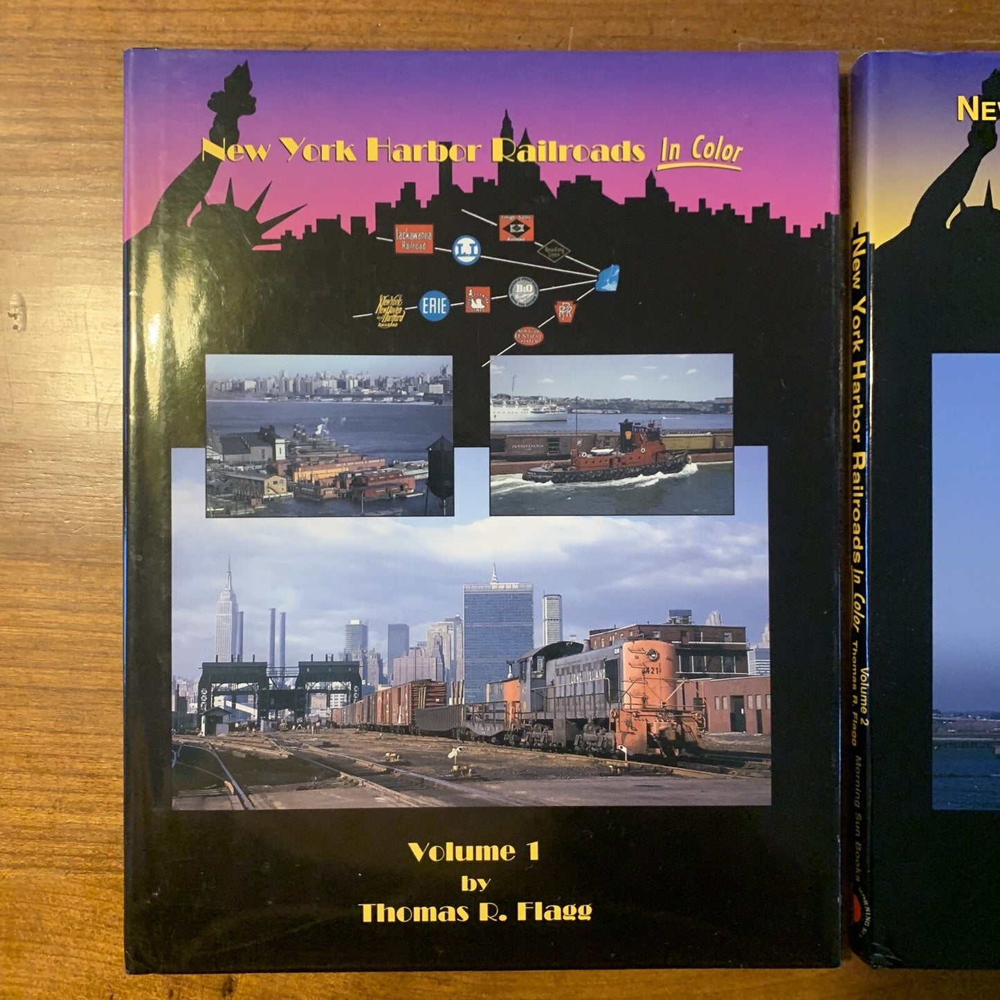NEW YORK HARBOR RAILROADS 'In Color' VOL. 1 &2 by THOMAS R FLAGG 2000 & 2002