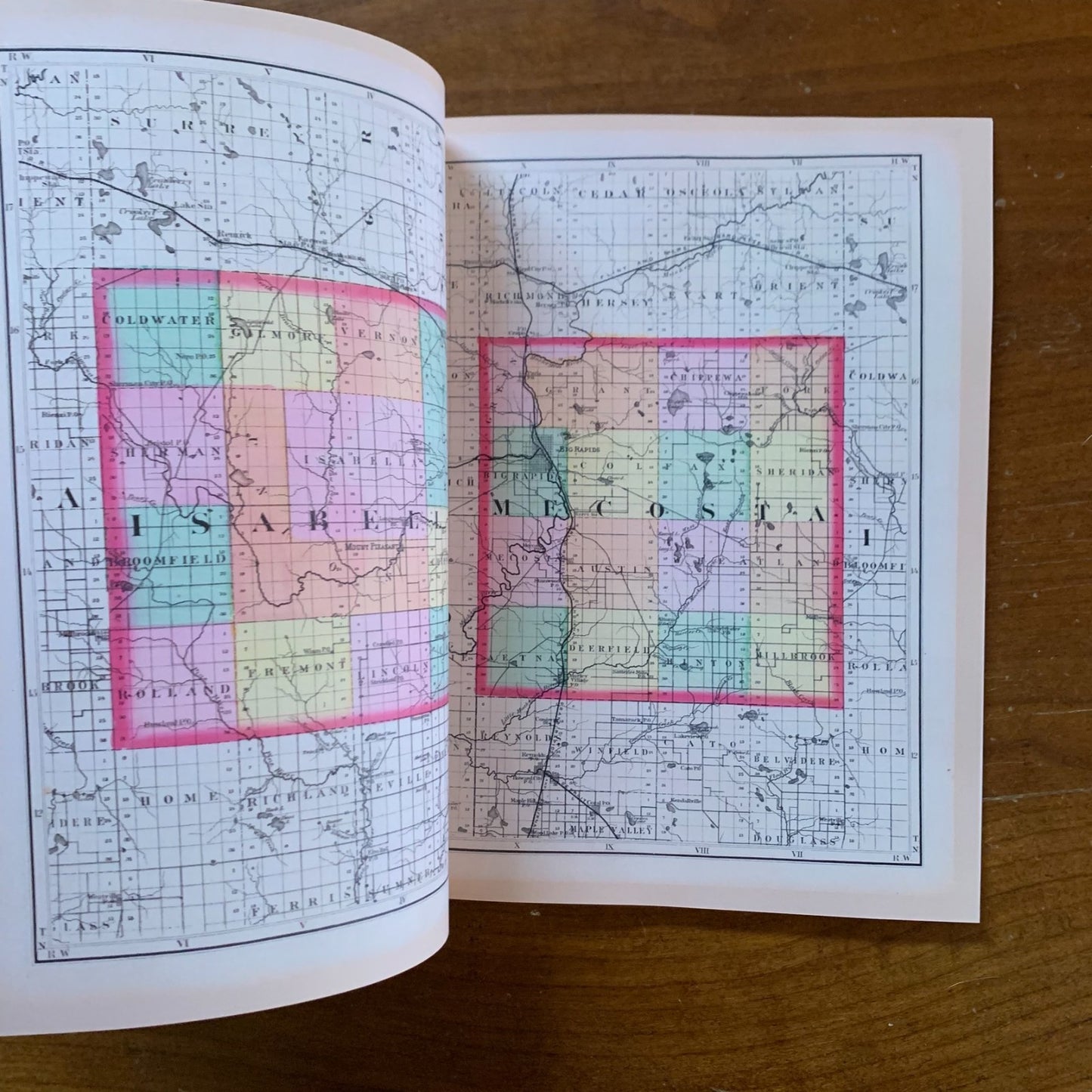 1873 Atlas of the State of Michigan / Facsimile