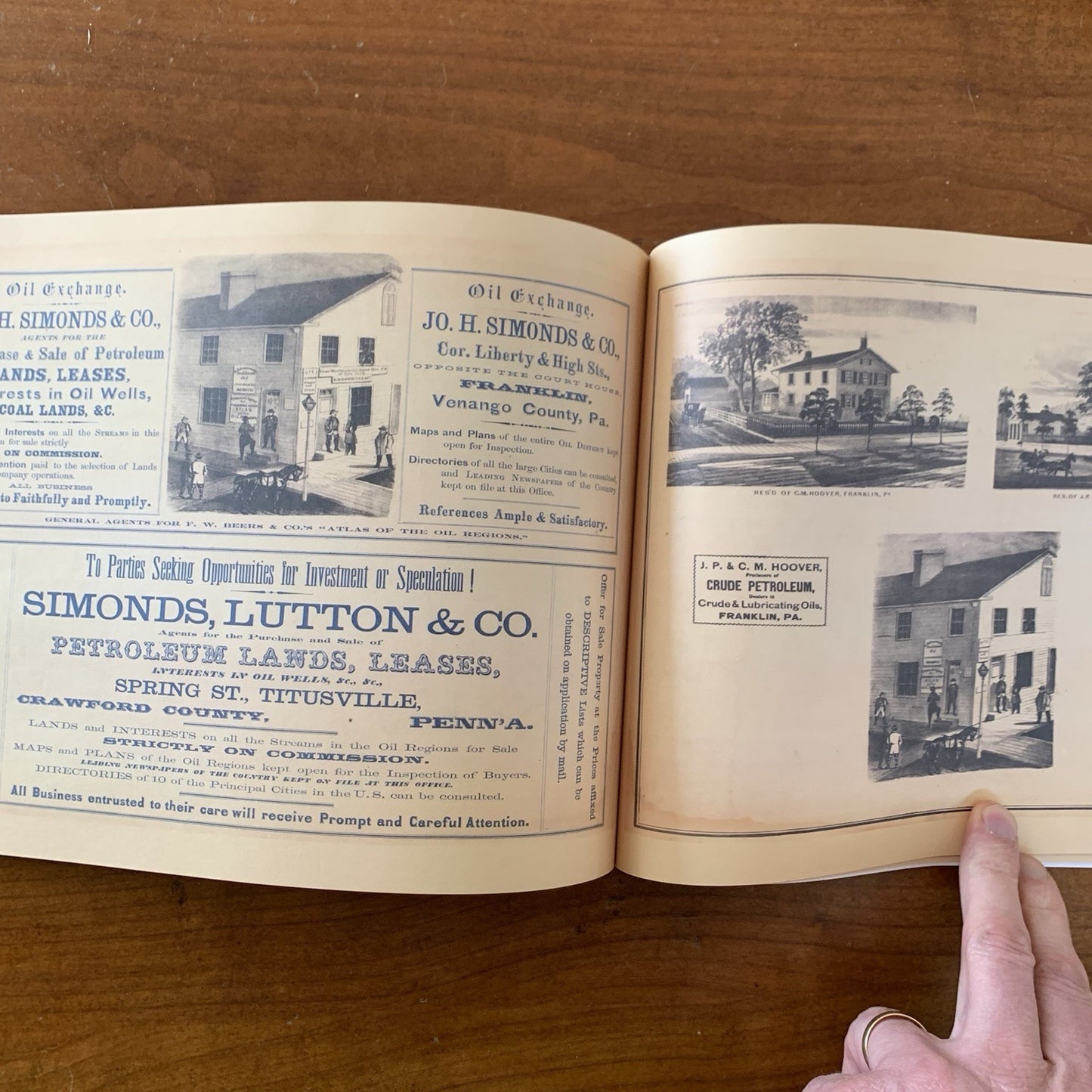 1865 Atlas of the Oil Regions of Pennsylvania FACSIMILE