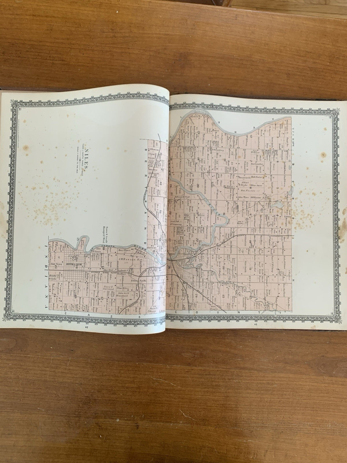 1887 Atlas of Berrien County, Michigan / Rand McNally Maps Plat Book
