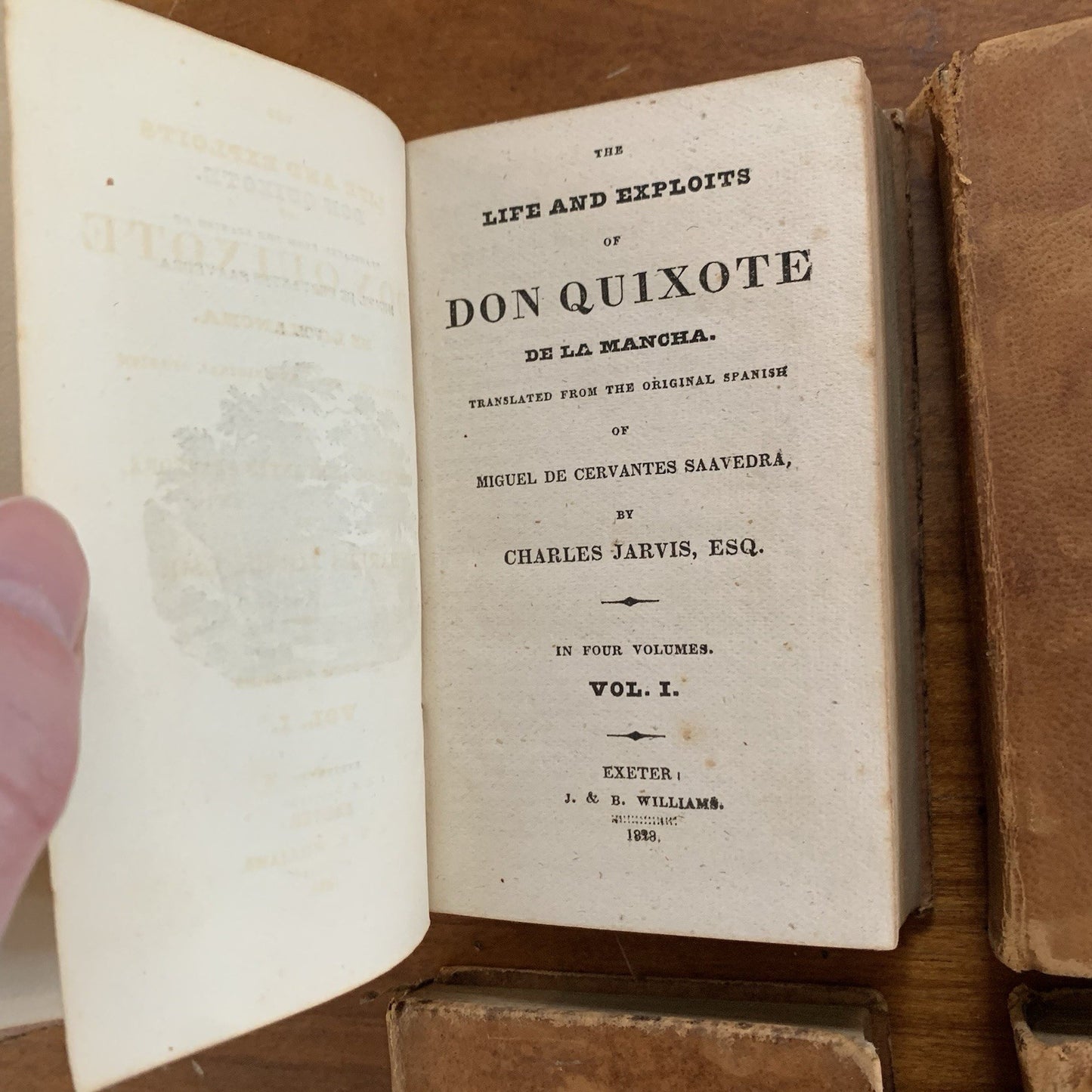 1827 - 28 The Life and Exploits of Don Quixote De La Mancha in Four Volumes VG
