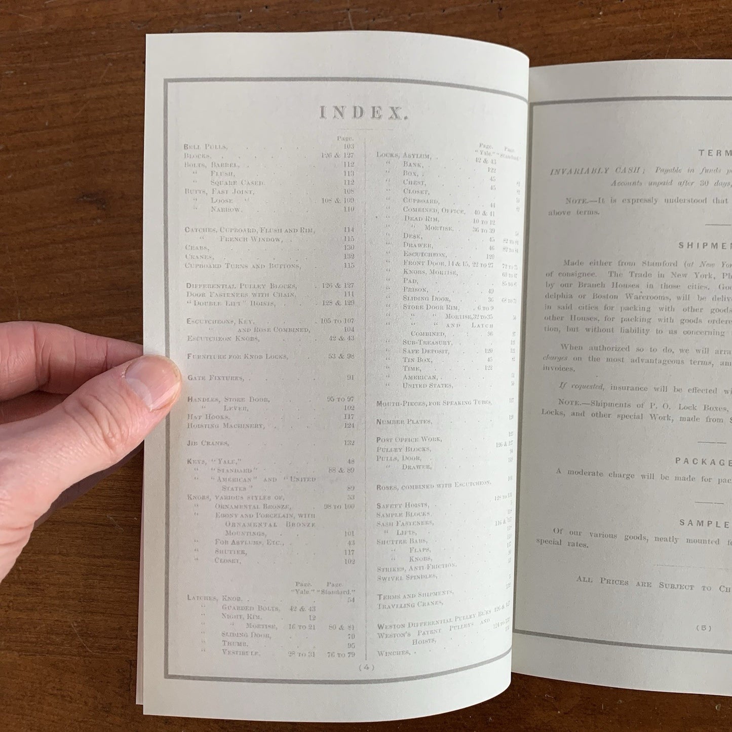 1880 Yale Lock Mfg. Company Catalog No. 7 / Facsimile