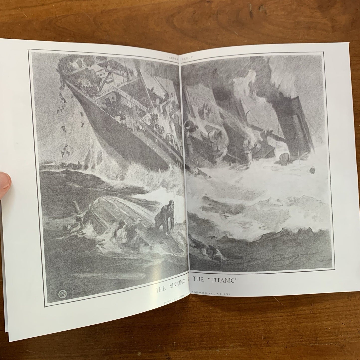 Titanic Sinking Double Issue / Harpers Weekly 1912 FACSIMILE Reprint