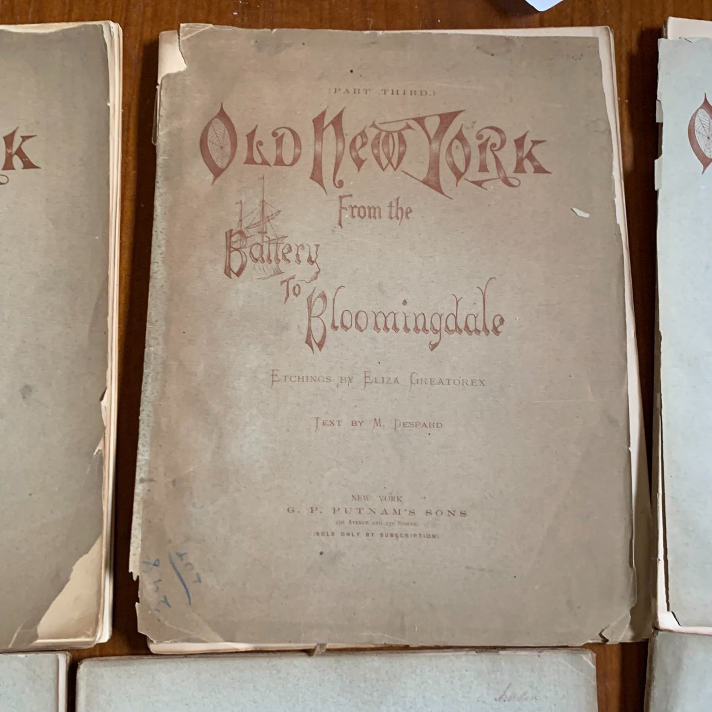 1875 Old New York From Battery to Bloomingdale Etchings Manhattan