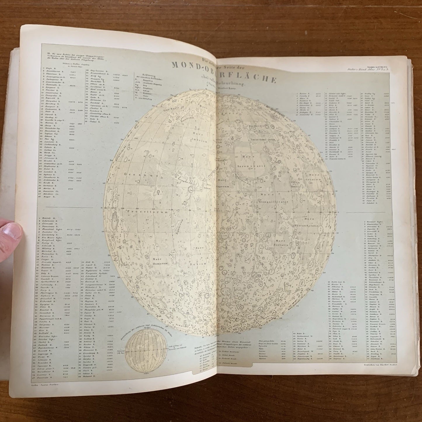1869 Adolf Stieler's Hand Atlas of the Earth on All Parts of the World 84 Plates