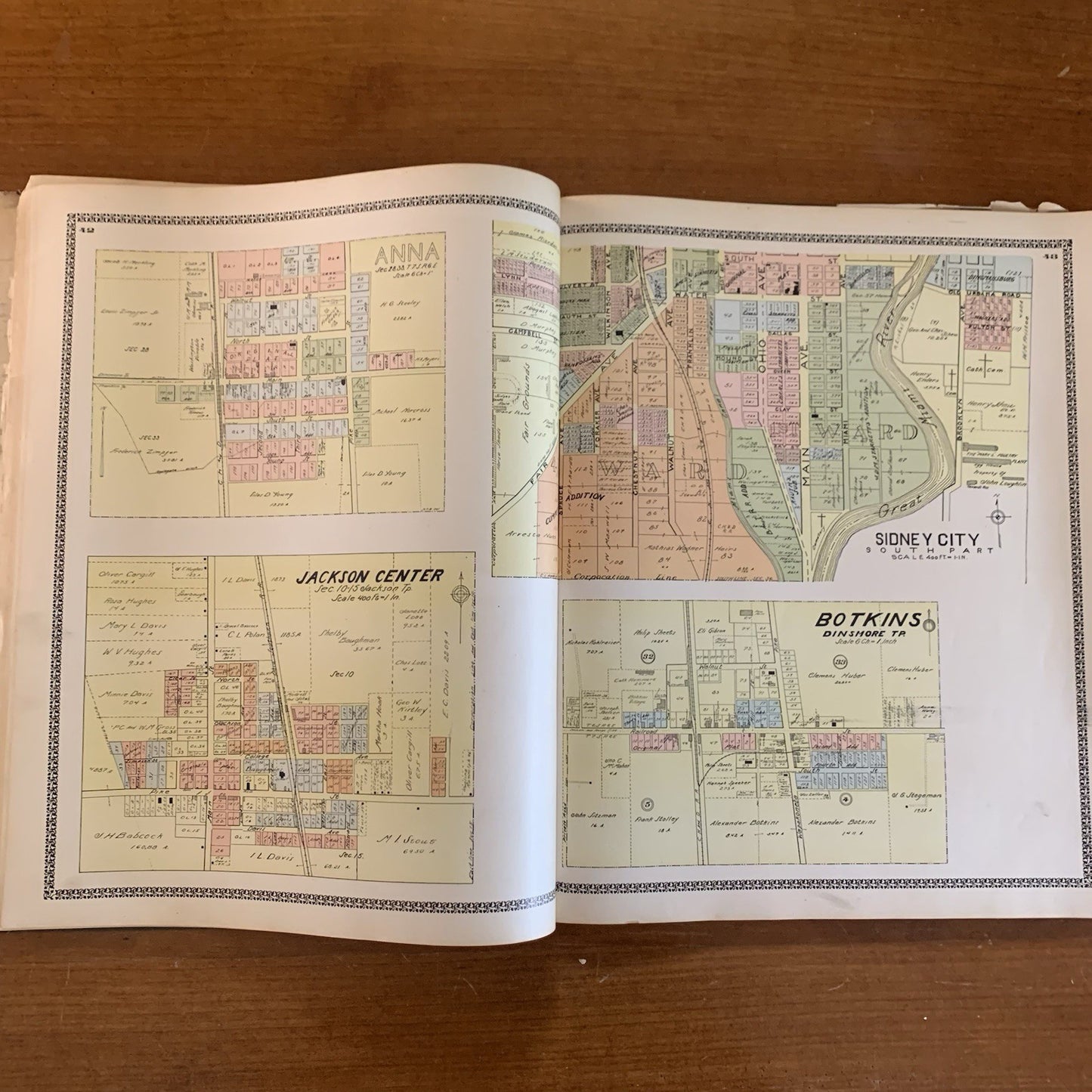 1900 Atlas and Directory of Shelby County Ohio / City Maps
