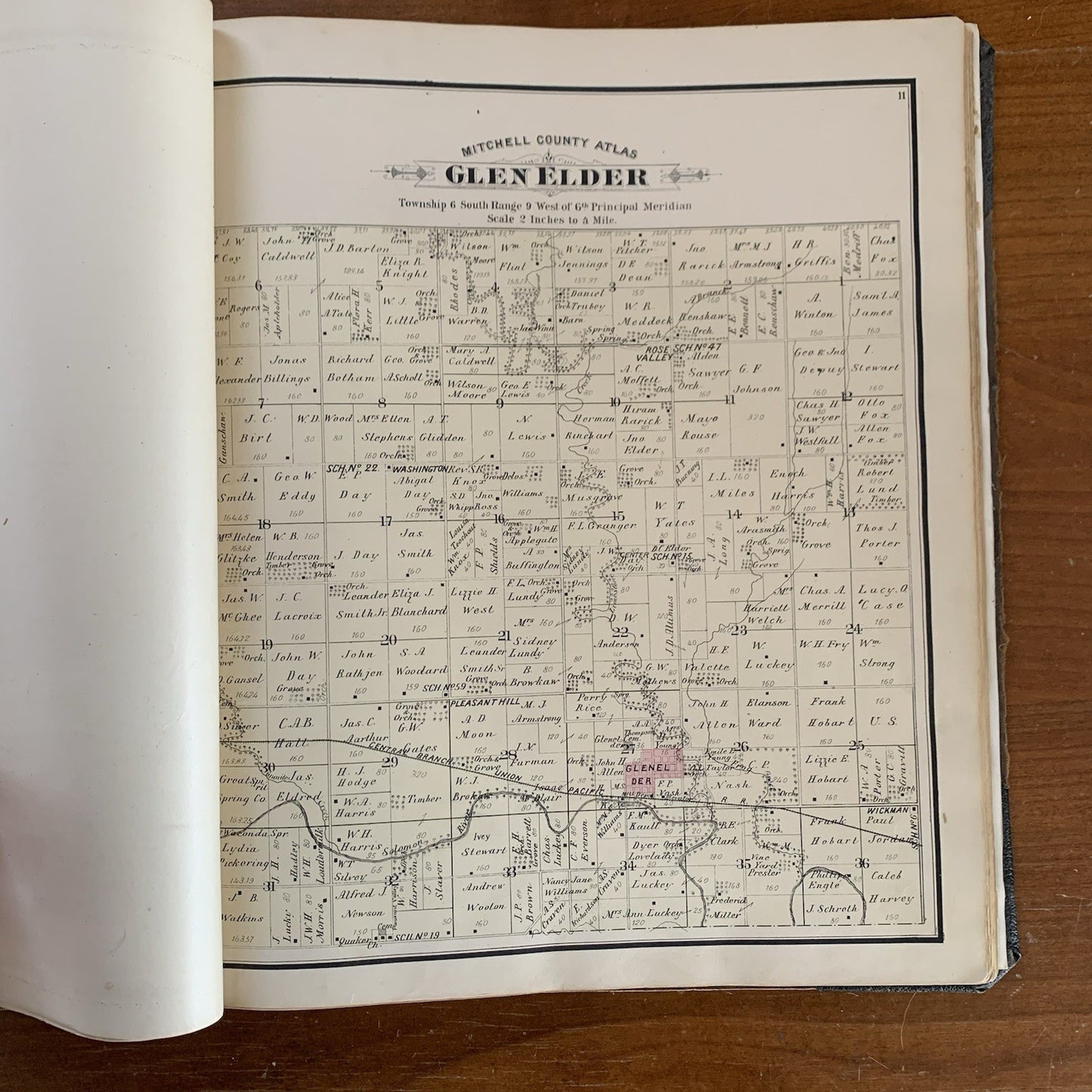 1884 Atlas of Mitchell County, Kansas / Plat Book Maps