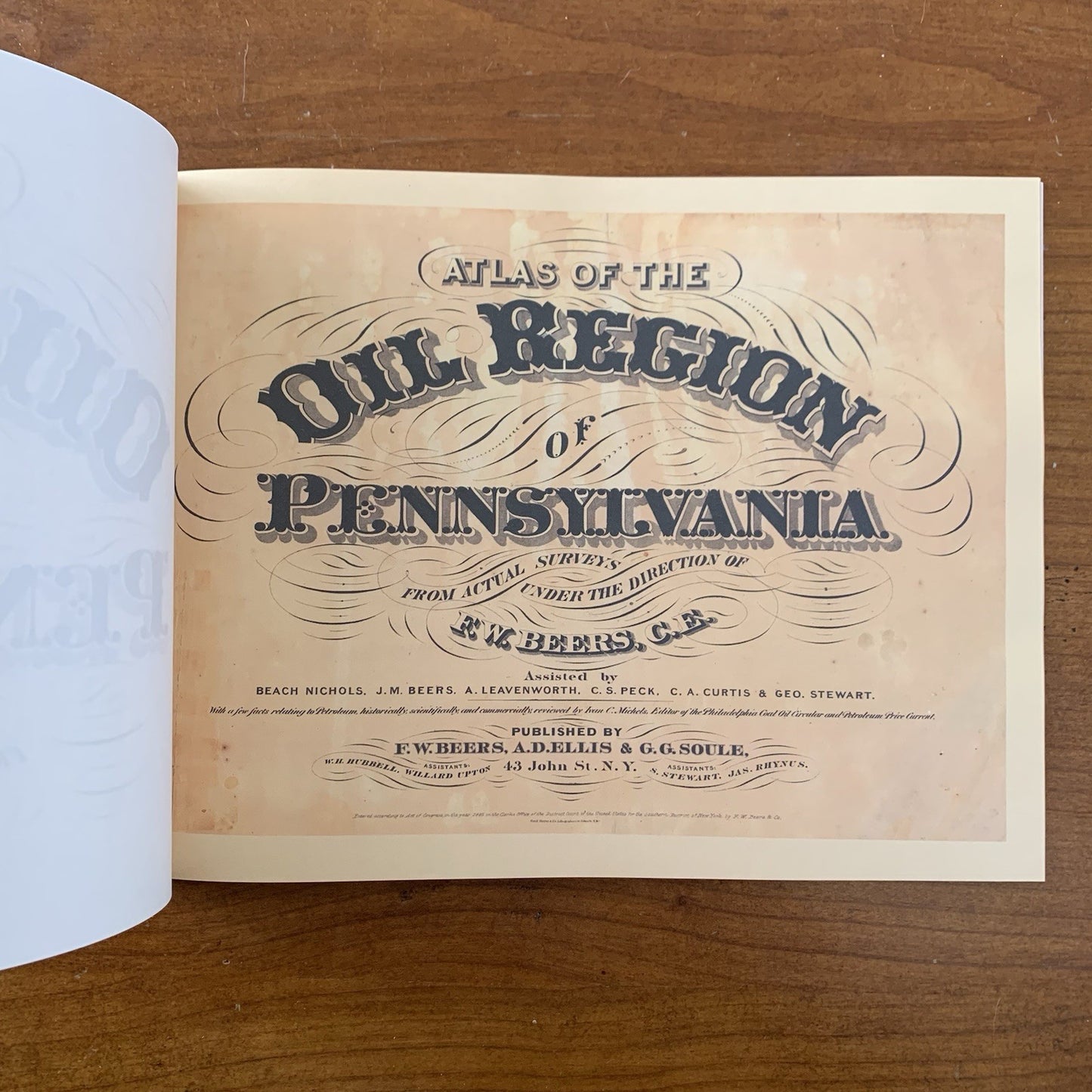 1865 Atlas of the Oil Regions of Pennsylvania FACSIMILE