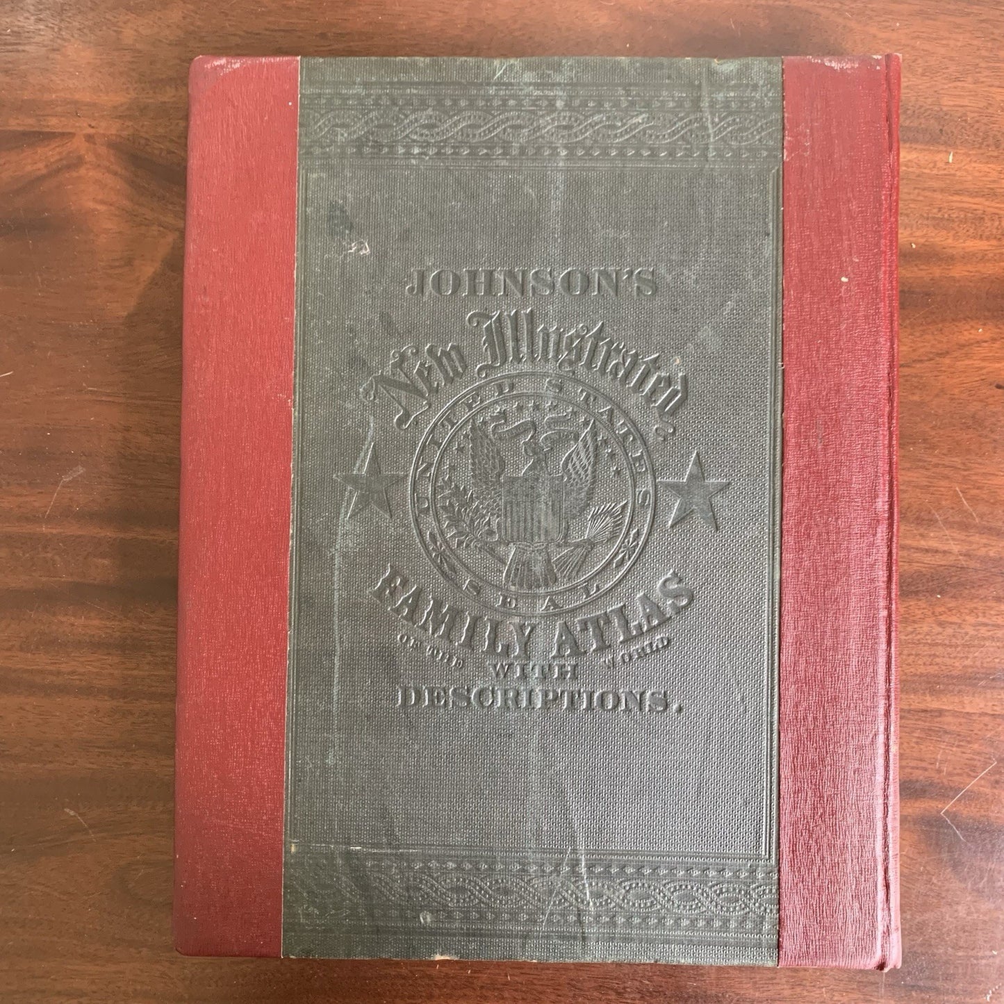 1865 Johnsons New Illustrated Family Atlas / Maps United States Civil War