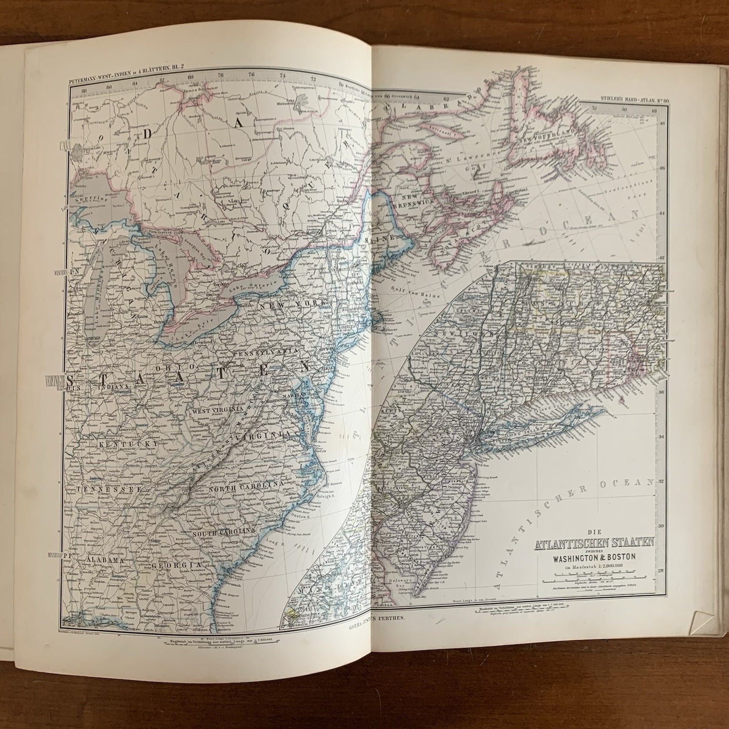 1879 Adolf Stielers Hand Atlas. 95 Maps from Across World