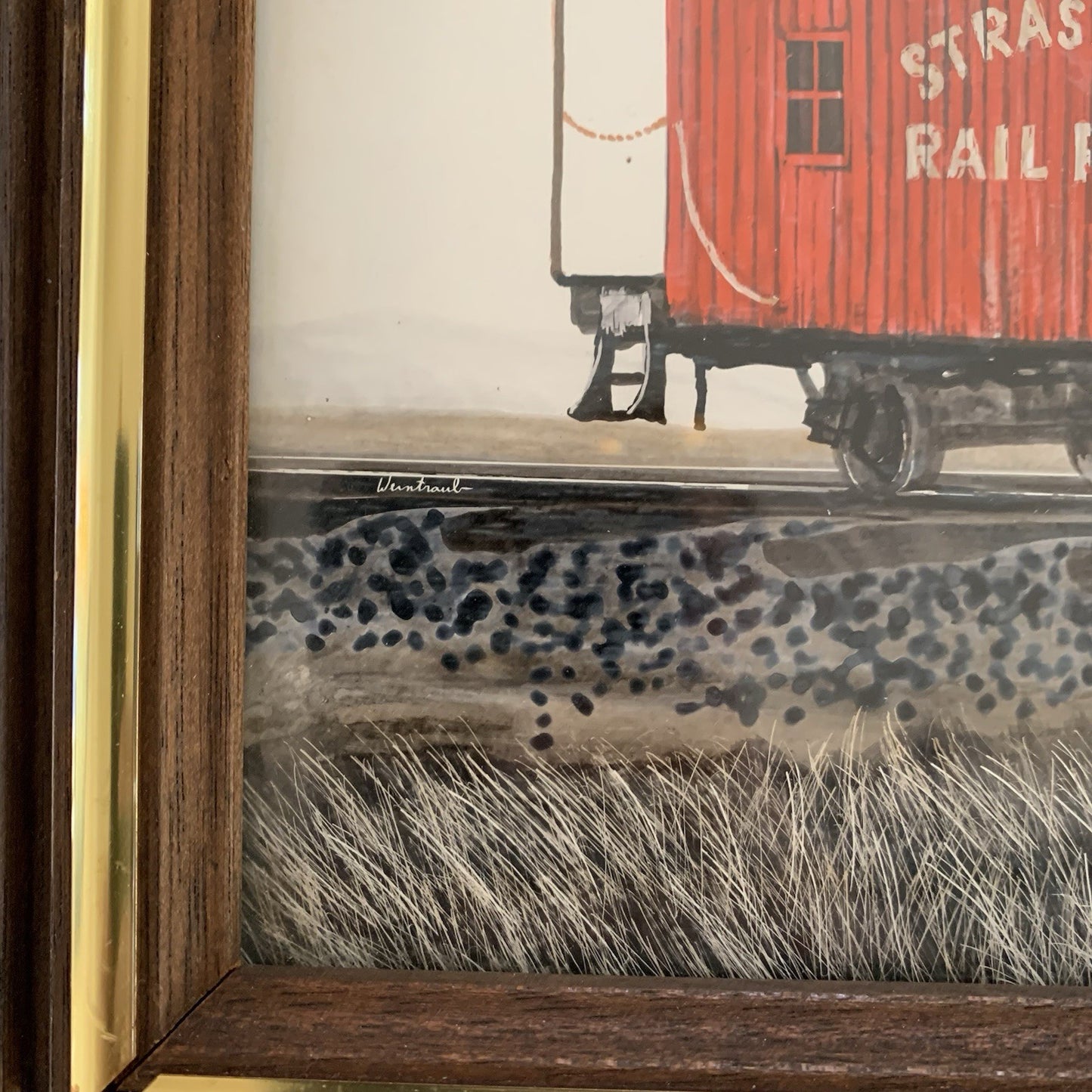 Strasburg Rail Road Caboose Painting by Herbert Weintraub