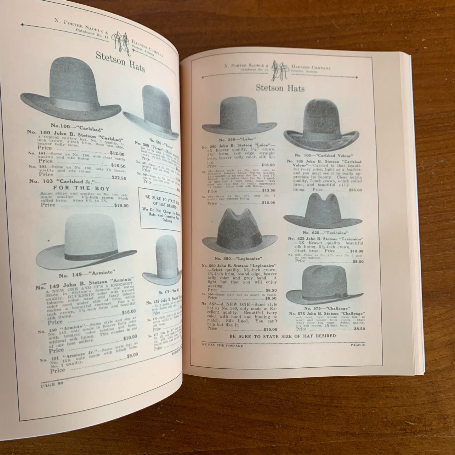 1928 N. Porter Saddle & Harness Company Catalog No. 15 / Facsimile