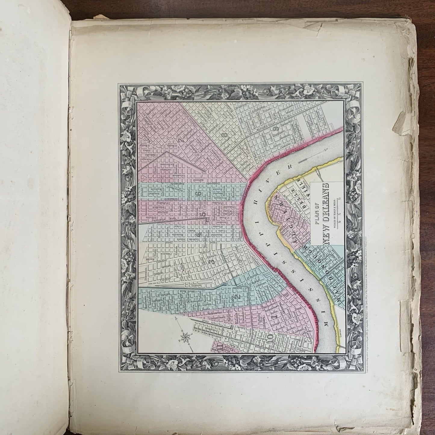 1861 Mitchells New General Atlas / Maps World United States Hand Colored VG