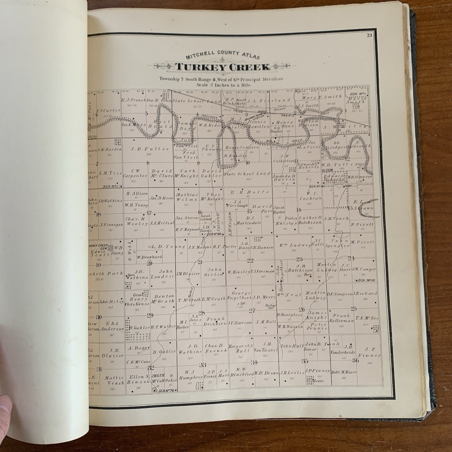 1884 Atlas of Mitchell County, Kansas / Plat Book Maps