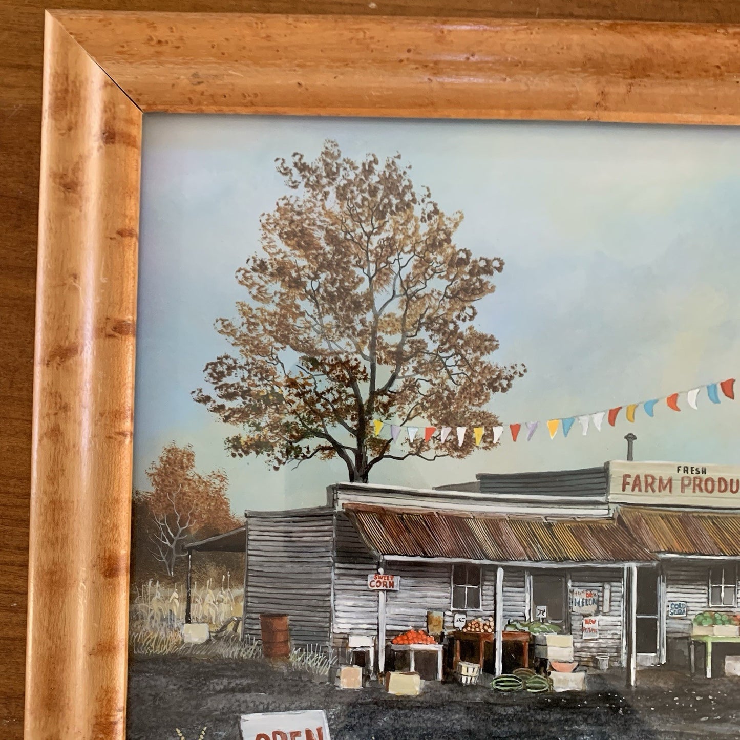 Fresh Farm Produce Stand Painting by Herbert Weintraub