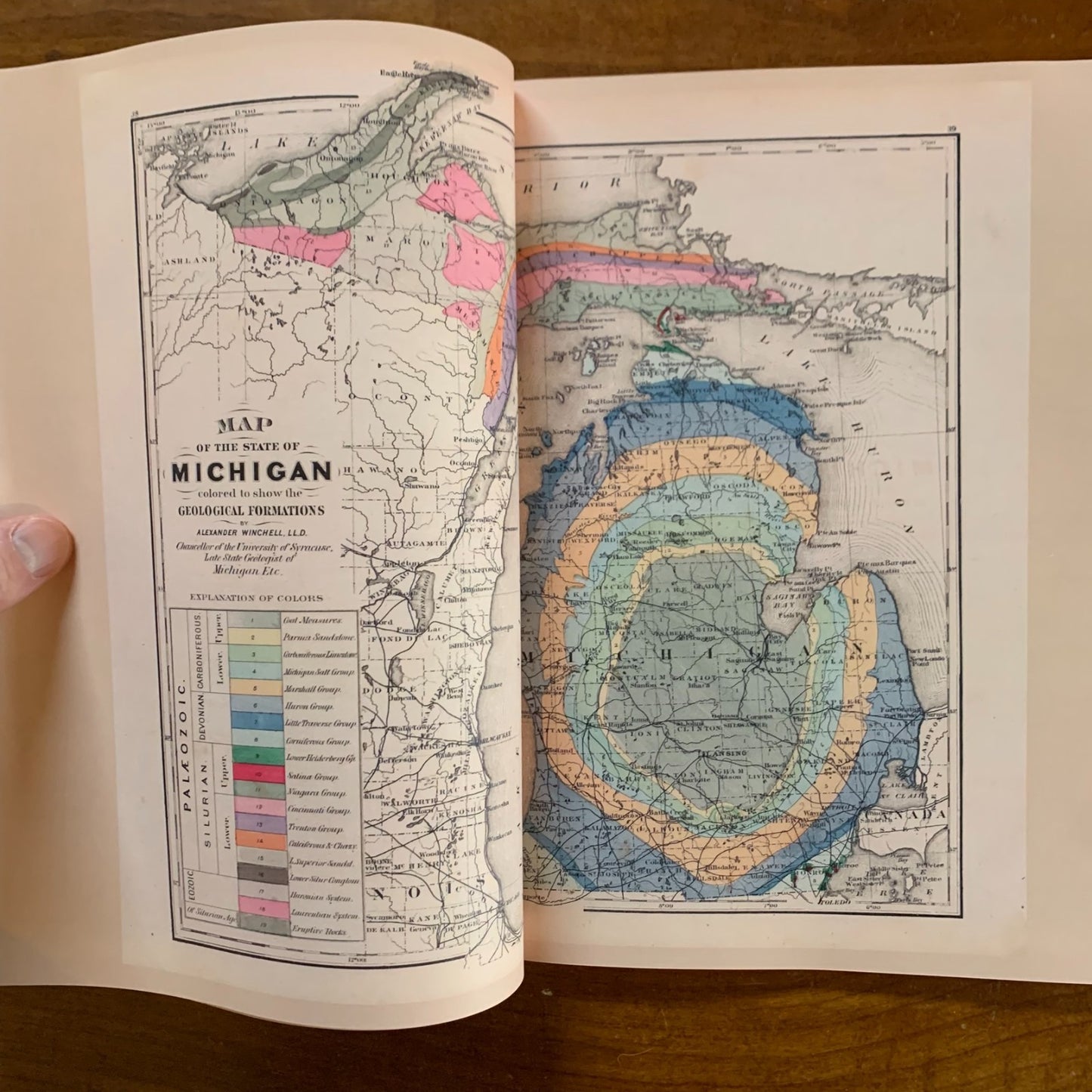 1873 Atlas of the State of Michigan / Facsimile