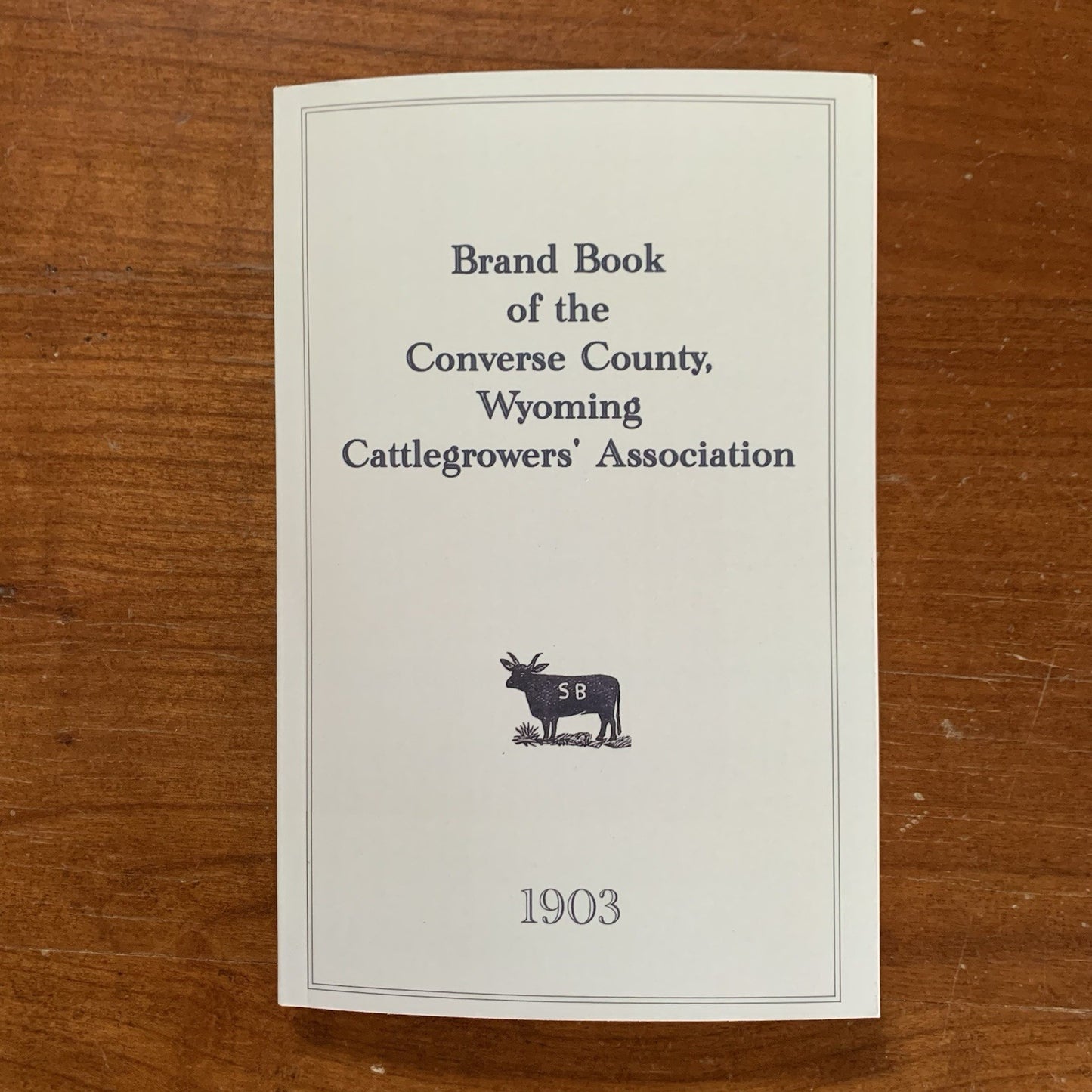 1903 Brand Book of the Converse County, Wyoming Cattlegrowers' Association
