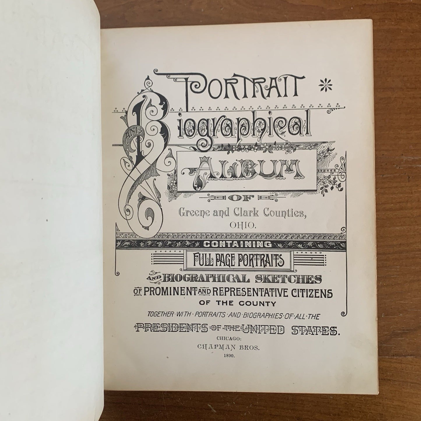 1890 Portrait and Biographical Album of Greene and Clark Counties, Ohio