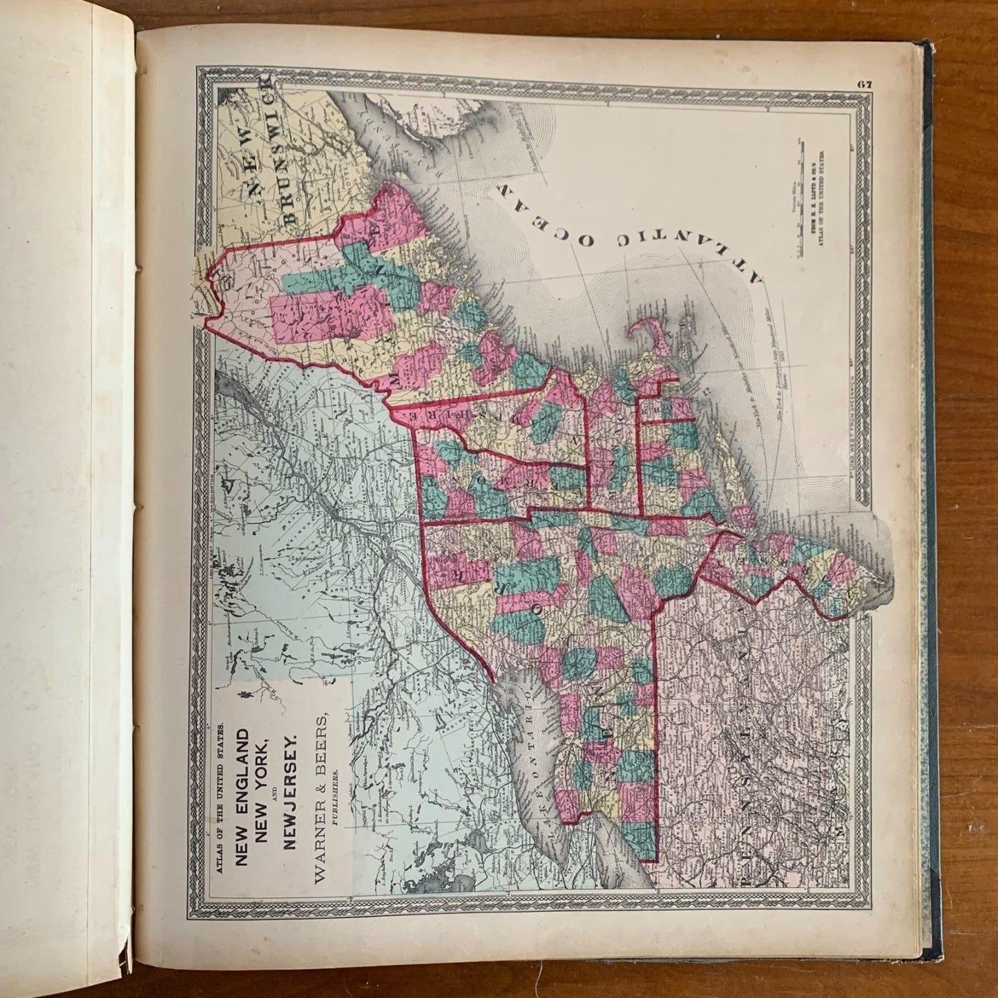 1872 Atlas of Whiteside County and the State of Illinois Morrison Sterling Maps