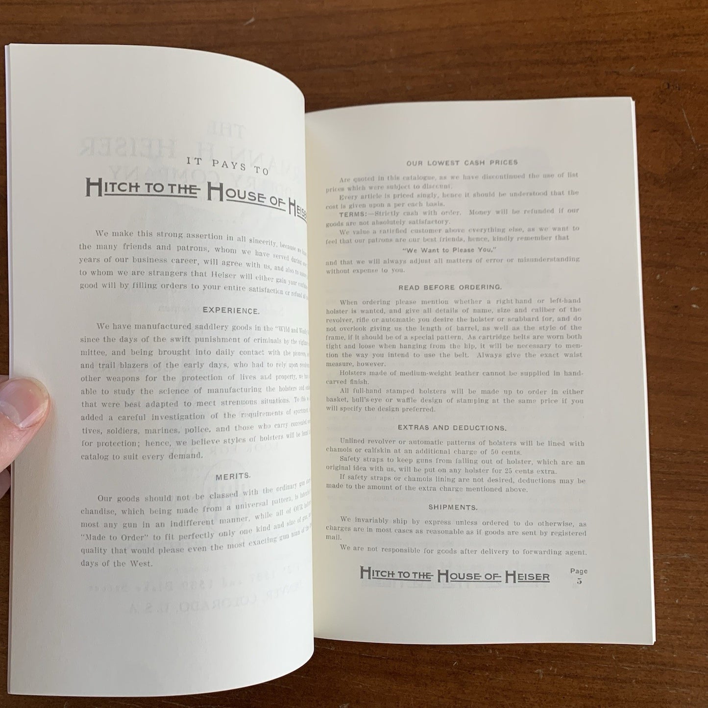 The Hermann H. Heiser Saddlery Co. Catalog No. 14 / Facsimile Reprint Saddle