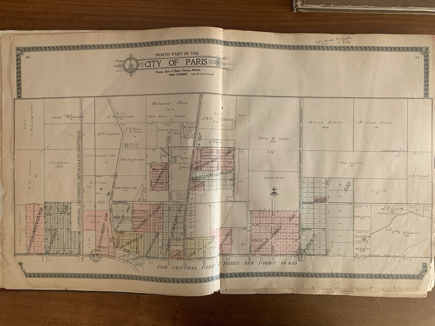 1910 Standard Atlas of Edgar County Illinois / Maps Plat Book Directory