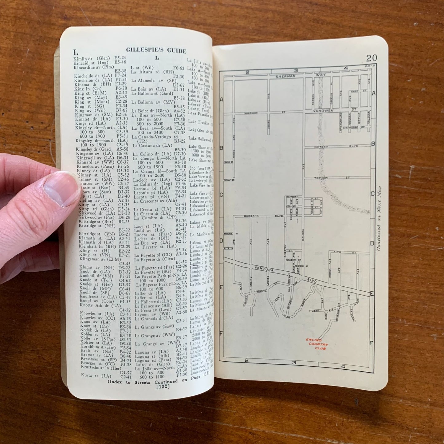 1929 Gillespie's Guide and Atlas of Los Angeles