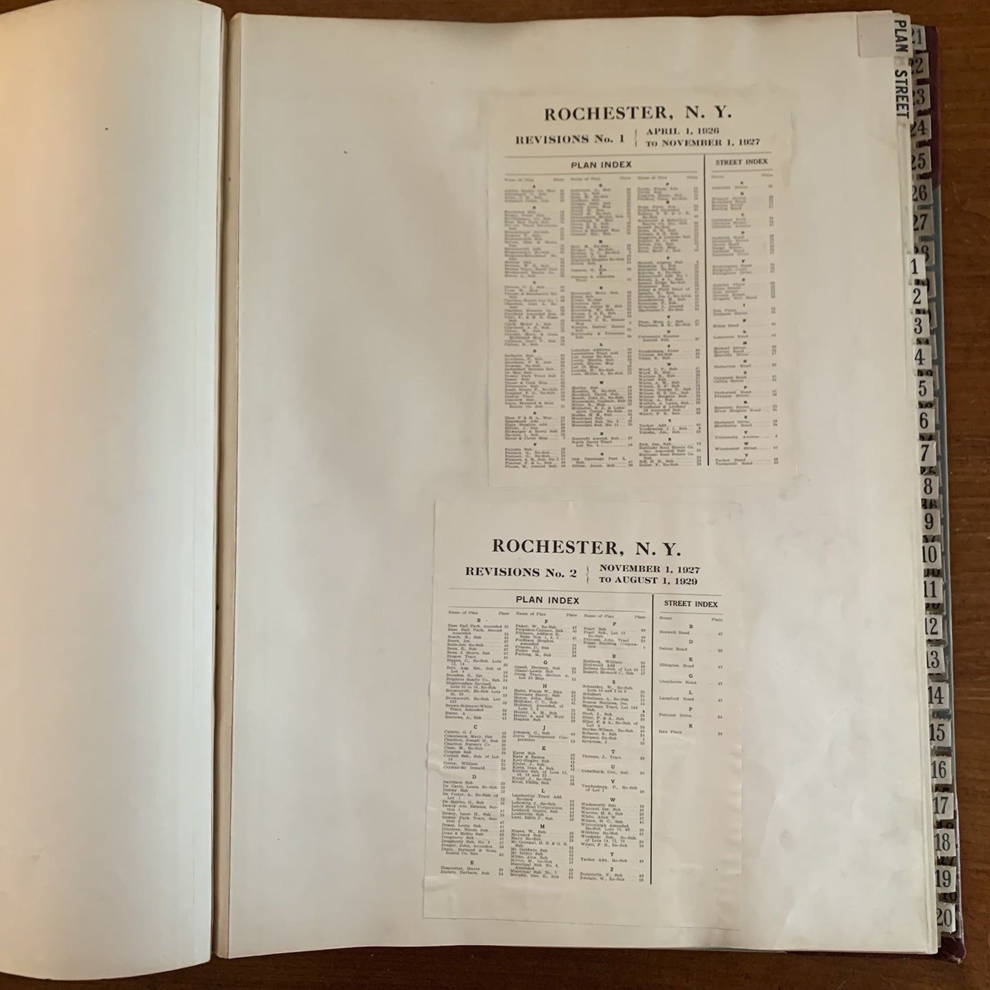 1926 Plat Book of the City of Rochester New York. Near Fine.