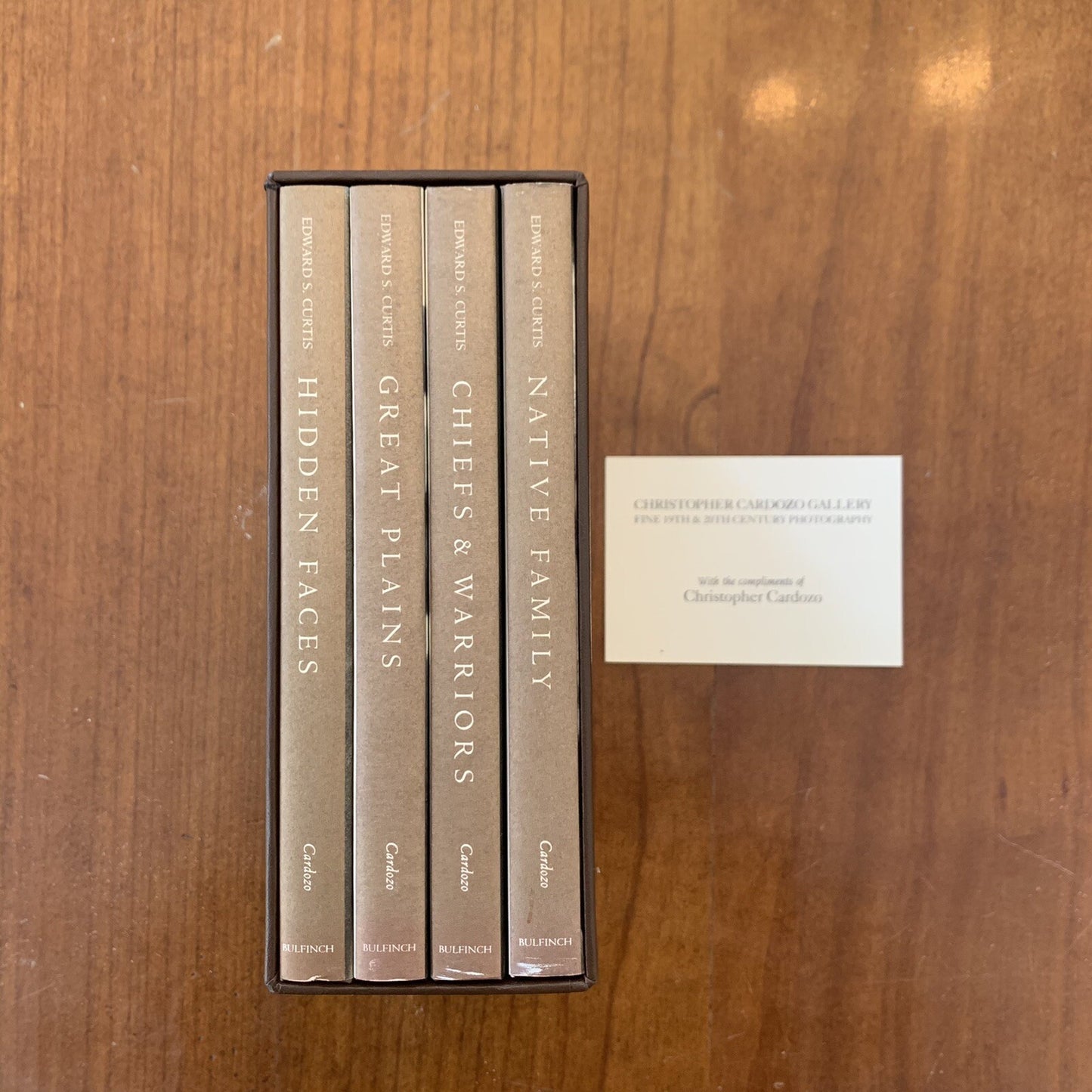 EDWARD S. CURTIS NATIVE BOOK SET VOL  1-4 NATIONS AMERICAN 1ST ED CARDOZO