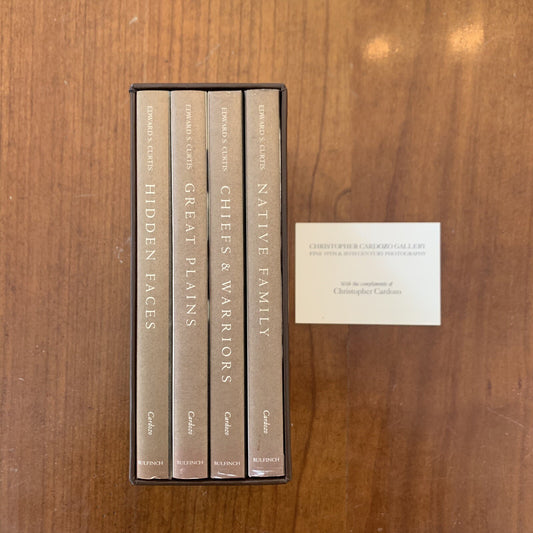 EDWARD S. CURTIS NATIVE BOOK SET VOL  1-4 NATIONS AMERICAN 1ST ED CARDOZO