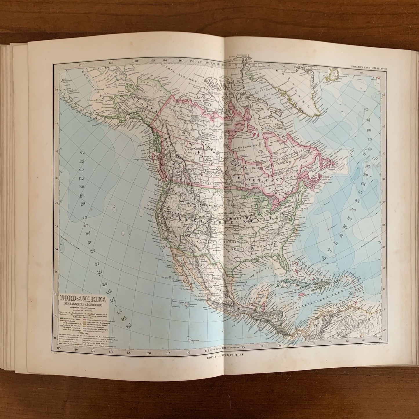 1879 Adolf Stielers Hand Atlas. 95 Maps from Across World