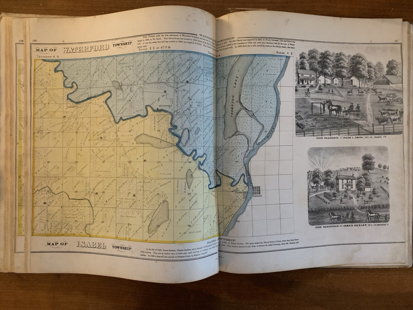 1871 Atlas Map of Fulton County, Illinois / Andreas
