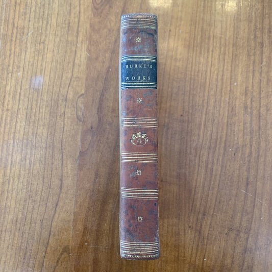 Works of the Right Honourable Edmund Burke VOL. IV 1807 1st American / Near Fine