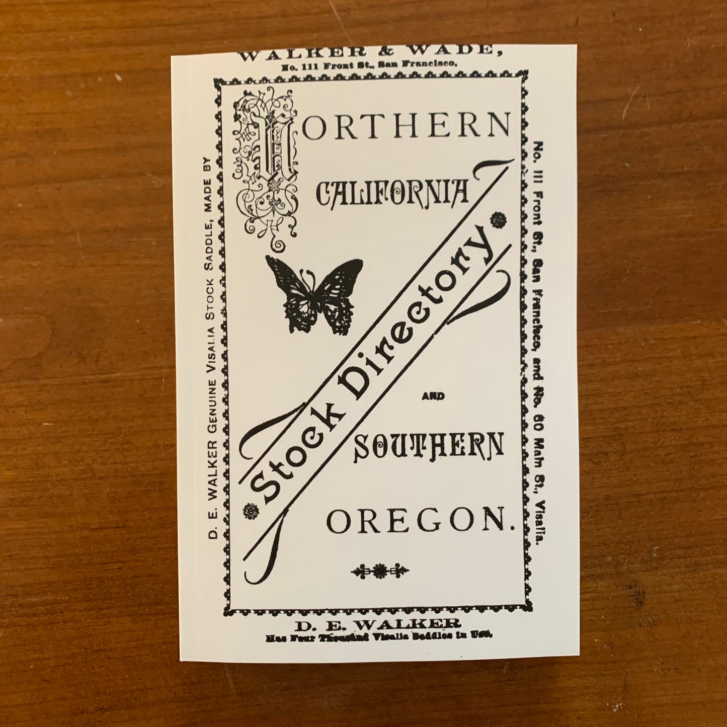 1888 Northern California and Southern Oregon Brand Book Stock Directory
