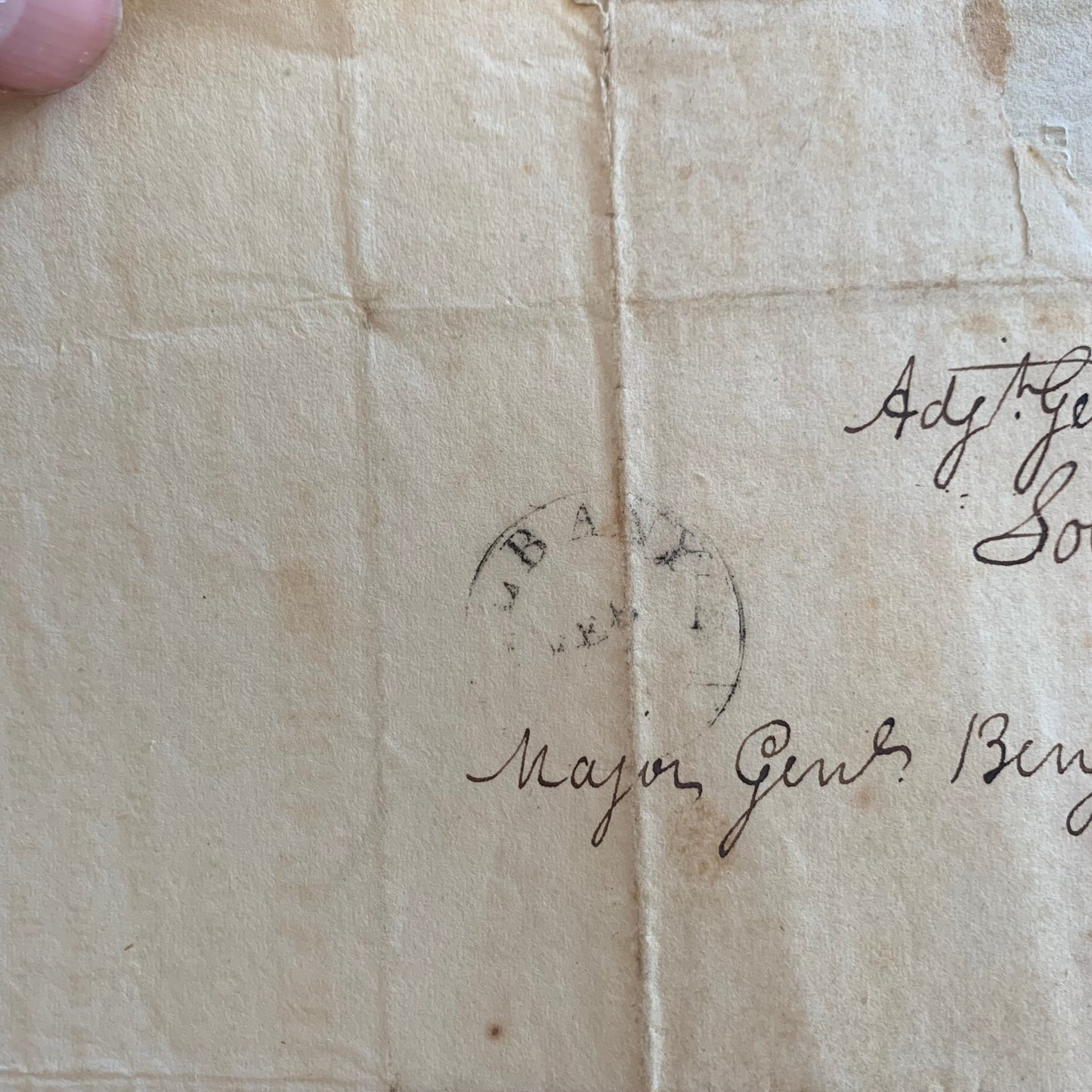 War of 1812 New York Militia Peace Treaty Announcement Signed by Solomon Van Rensselaer