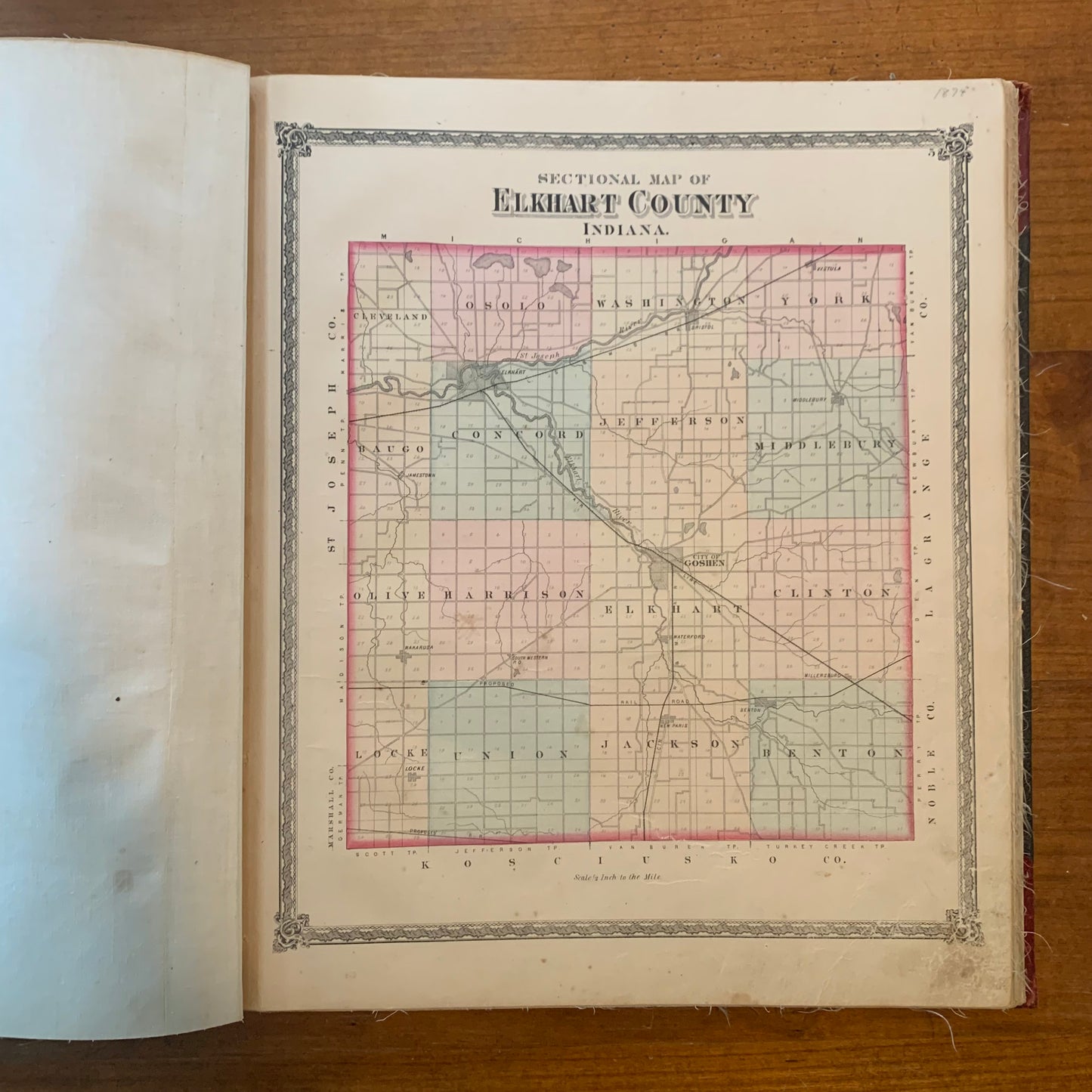An Illustrated Historical Atlas of Elkhart County Indiana, 1874 REBOUND
